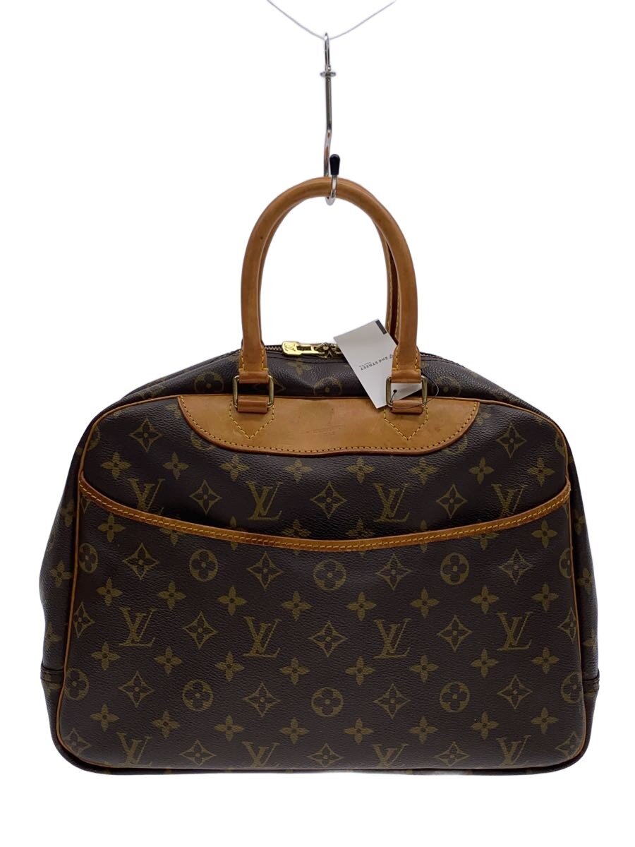 【中古】LOUIS VUITTON◆2)ボーリング・ヴァニティ(ドーヴィル)_モノグラム・帆布/PVC/BRW【御徒面子】