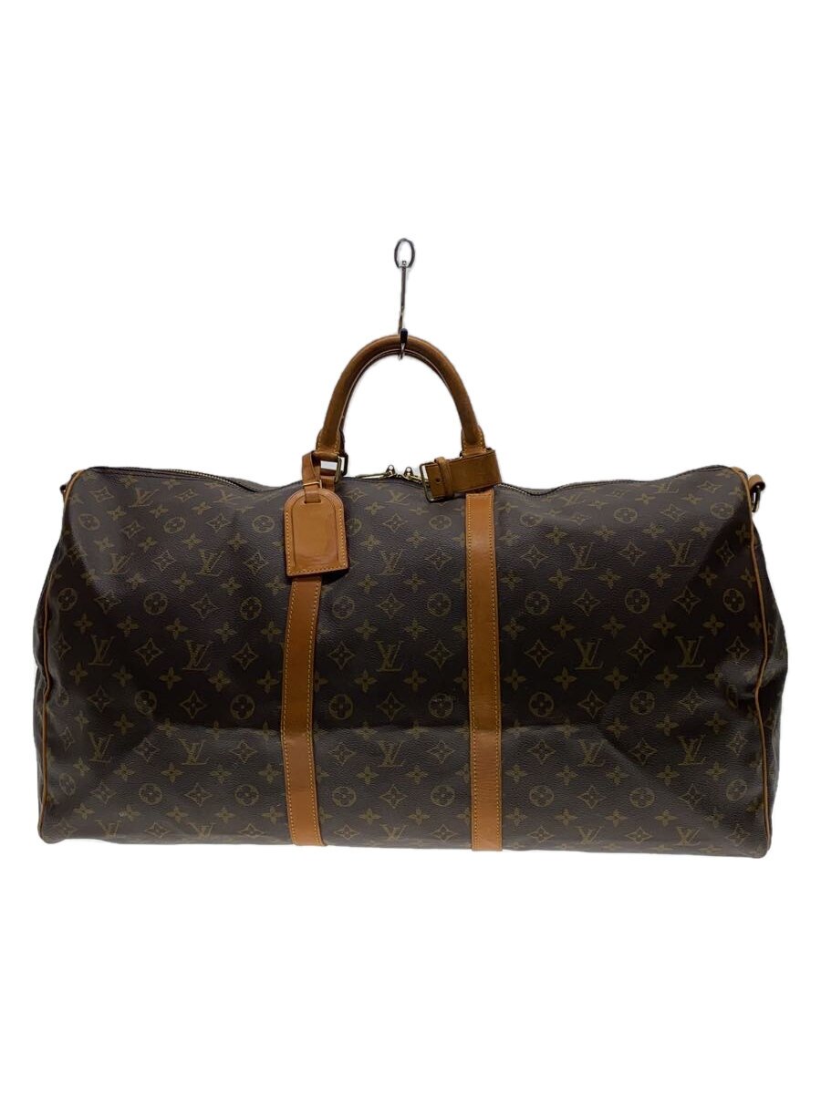 【中古】LOUIS VUITTON◆キーポル・バンドリエール60_モノグラム・帆布_BRW/PVC/BRW//【御徒面子】
