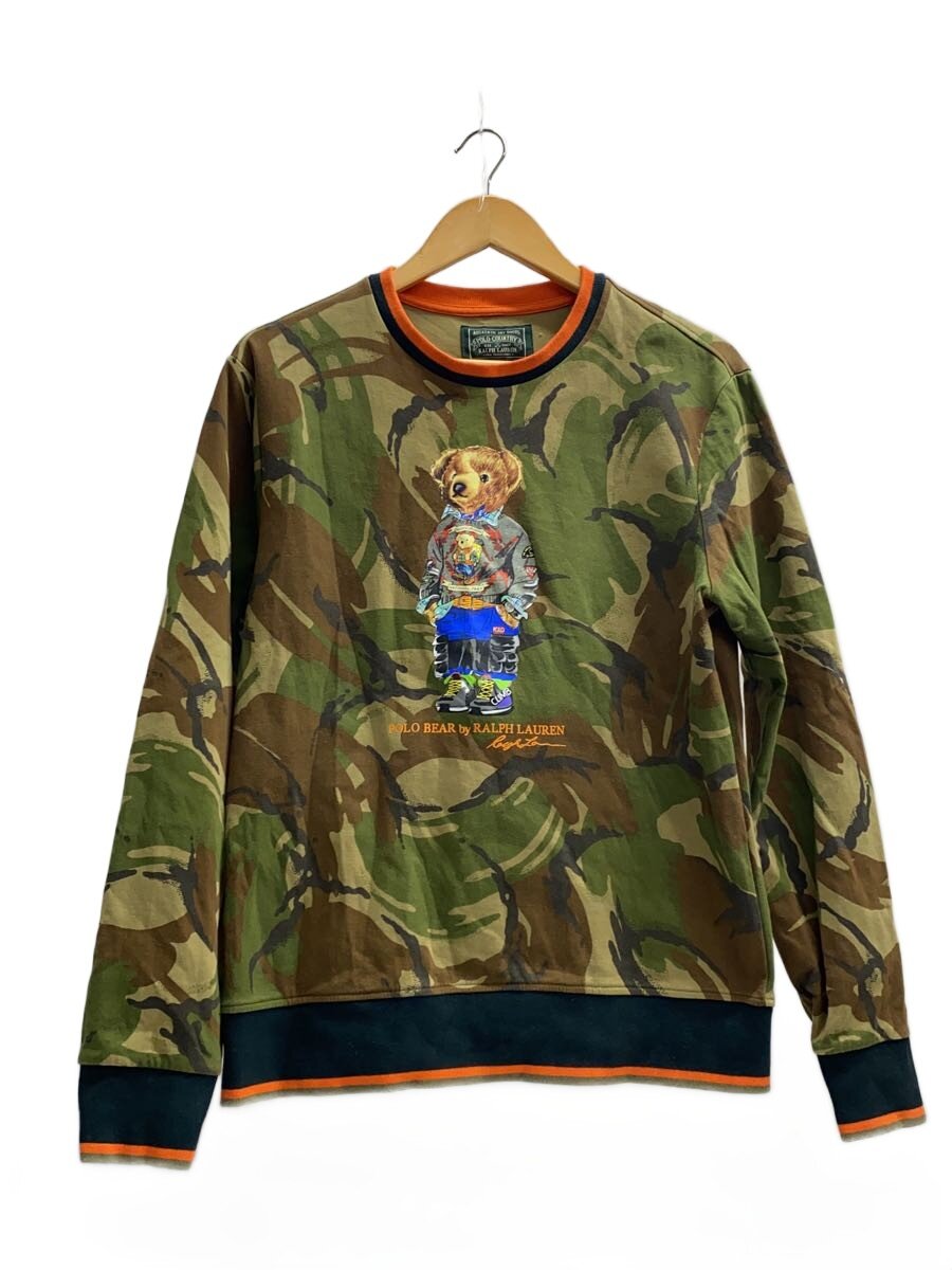 【中古】POLO COUNTRY◆スウェット/M/コットン/カーキ/カモフラ/ポロベアー【メンズウェア】｜2ｎｄ STREET 店