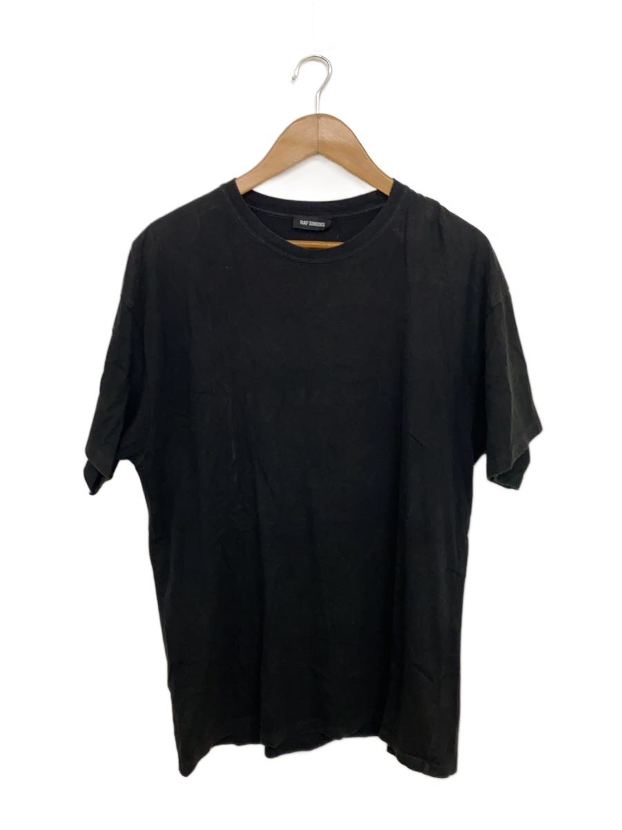 【中古】RAF SIMONS◆ティーシャツ/M/綿織物/BLK【メンズウェア】