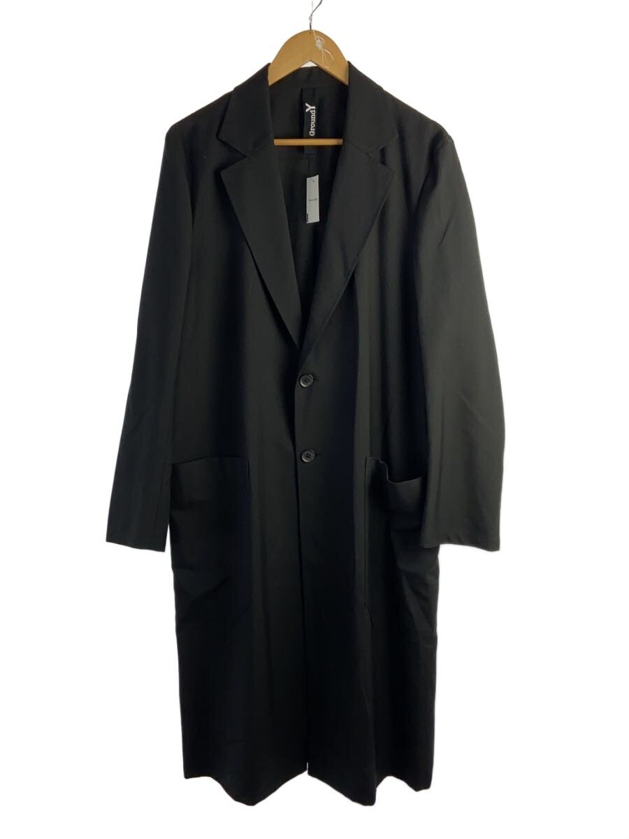 【中古】Ground Y◆20SS/BOX LONG JACKET/3/ウール/BLK/無地/GN-C01-100//【メンズウェア】|2nd STREET 店