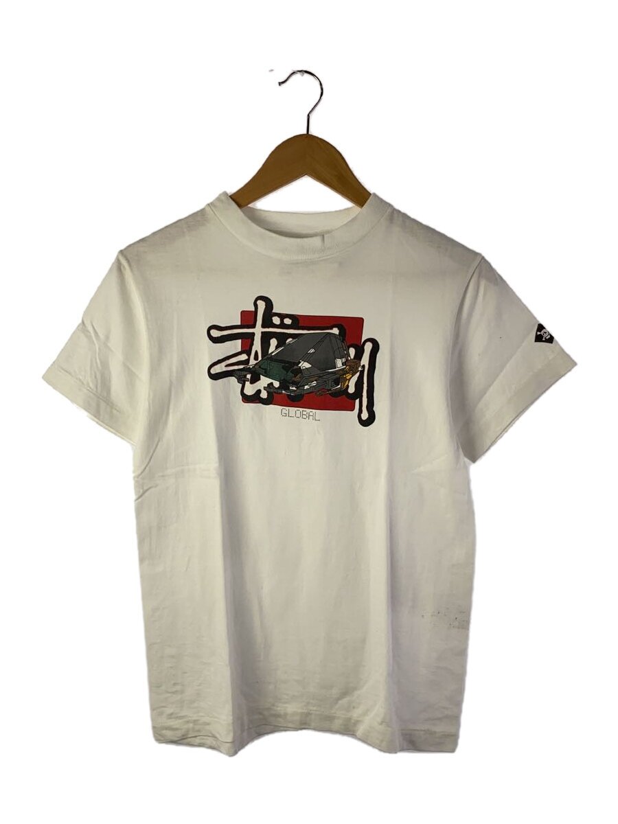 【中古】STUSSY◆プルオーバー/S/綿織物/WHT【メンズウェア】