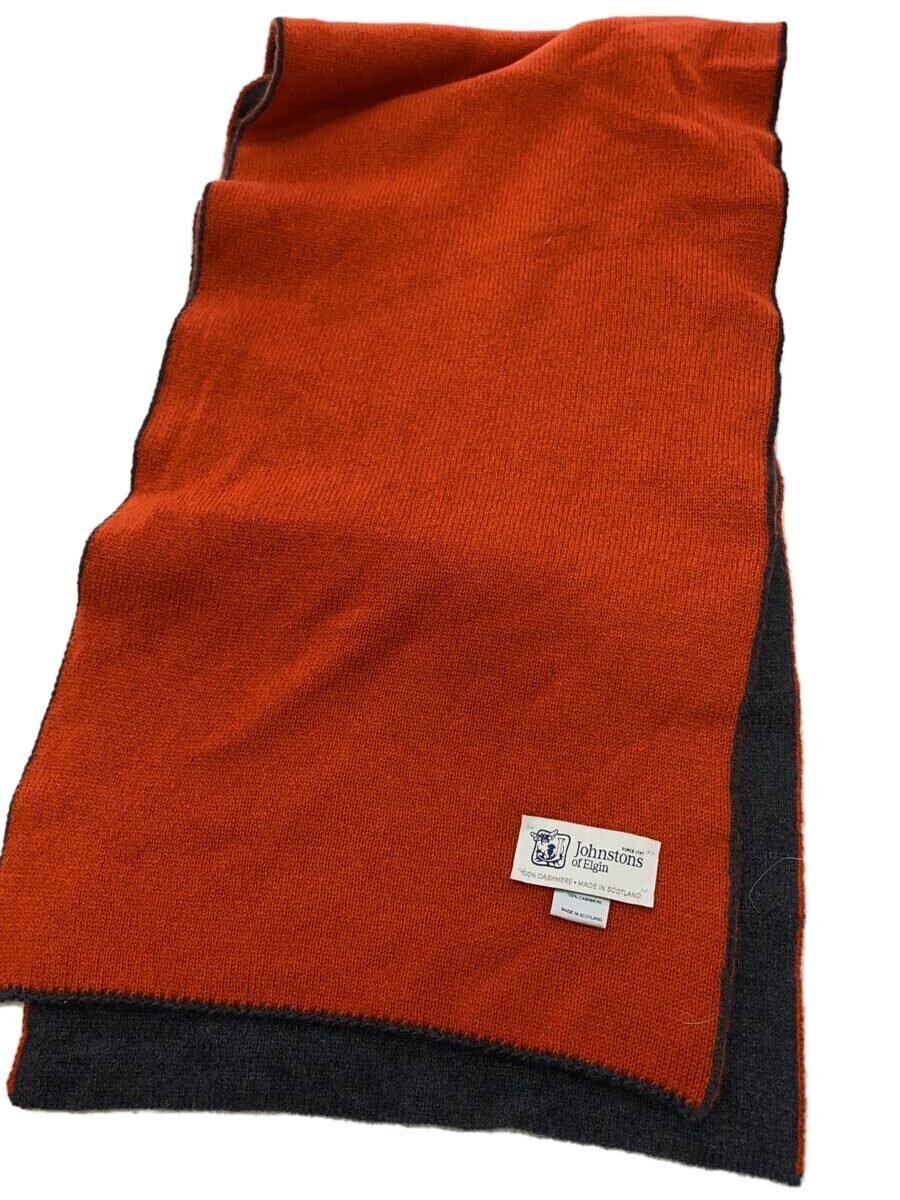 【中古】Johnston’s Of Elgin◆えり巻き/カシミヤ/GRY/レディース【服飾雑貨他】
