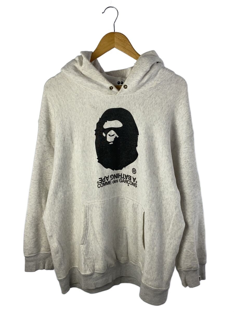 【中古】A BATHING APE◆パーカー/L/綿織物/GRY/001PPK731901C【メンズウェア】