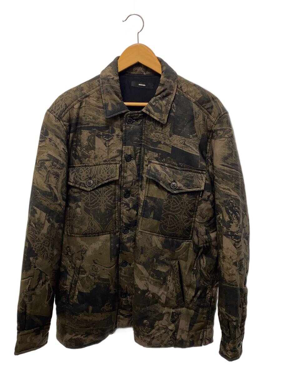 【中古】DIESEL◆ジャケット/M/レーヨン/KHK/総柄/IN000015【メンズウェア】|2nd STREET 店