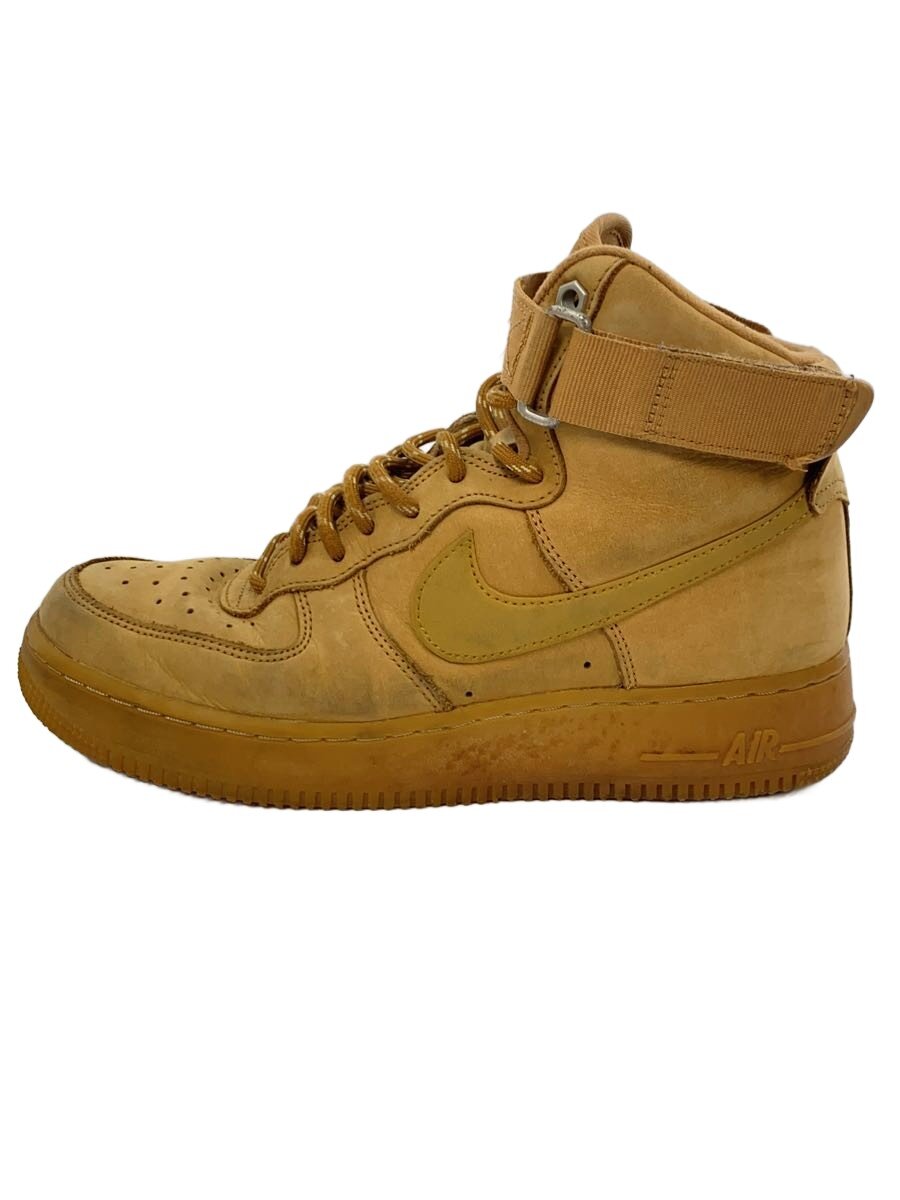【中古】NIKE◆AIR FORCE 1 HIGH 07 WB/エアフォースハイ/駱駝/CJ9178-200/25珊/CML【シューズ】