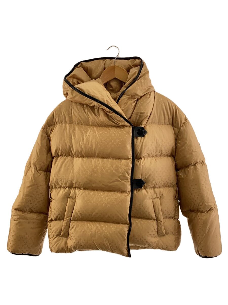 【中古】LOUIS VUITTON◆モノグラムアームパッチ/落ちこむ上衣/38/ナイロン/BEG/総柄/FJ0W06VUM【レディースお召しもの】