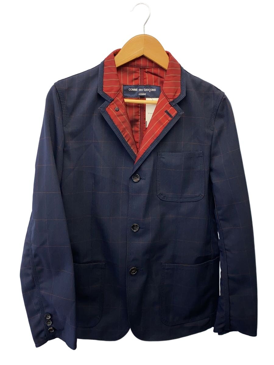 【中古】COMME des GARCONS HOMME◆上衣/S/ポリエステル/NVY/照合のしるし/HQ-J004【メンズウェア】
