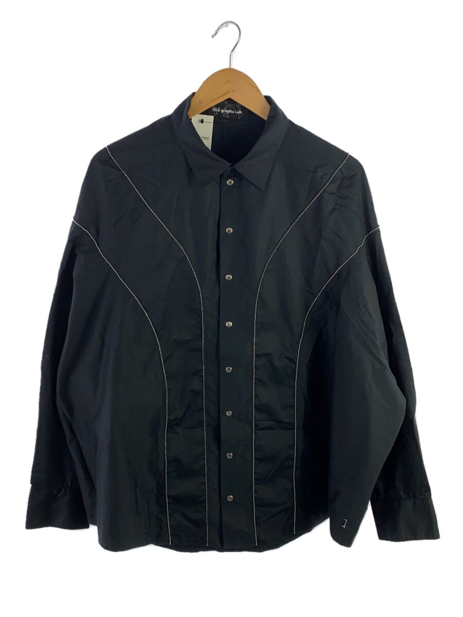 【中古】TELE graphe Lab/長袖シャツ/--/コットン/BLK【メンズウェア】|2nd STREET 店