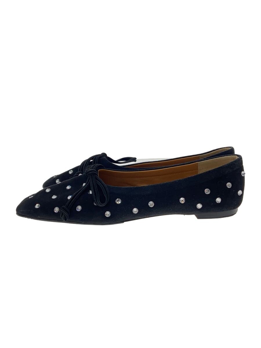 【中古】PIPPICHIC◆木目細かパンプス/37.5/BLK//【シューズ】
