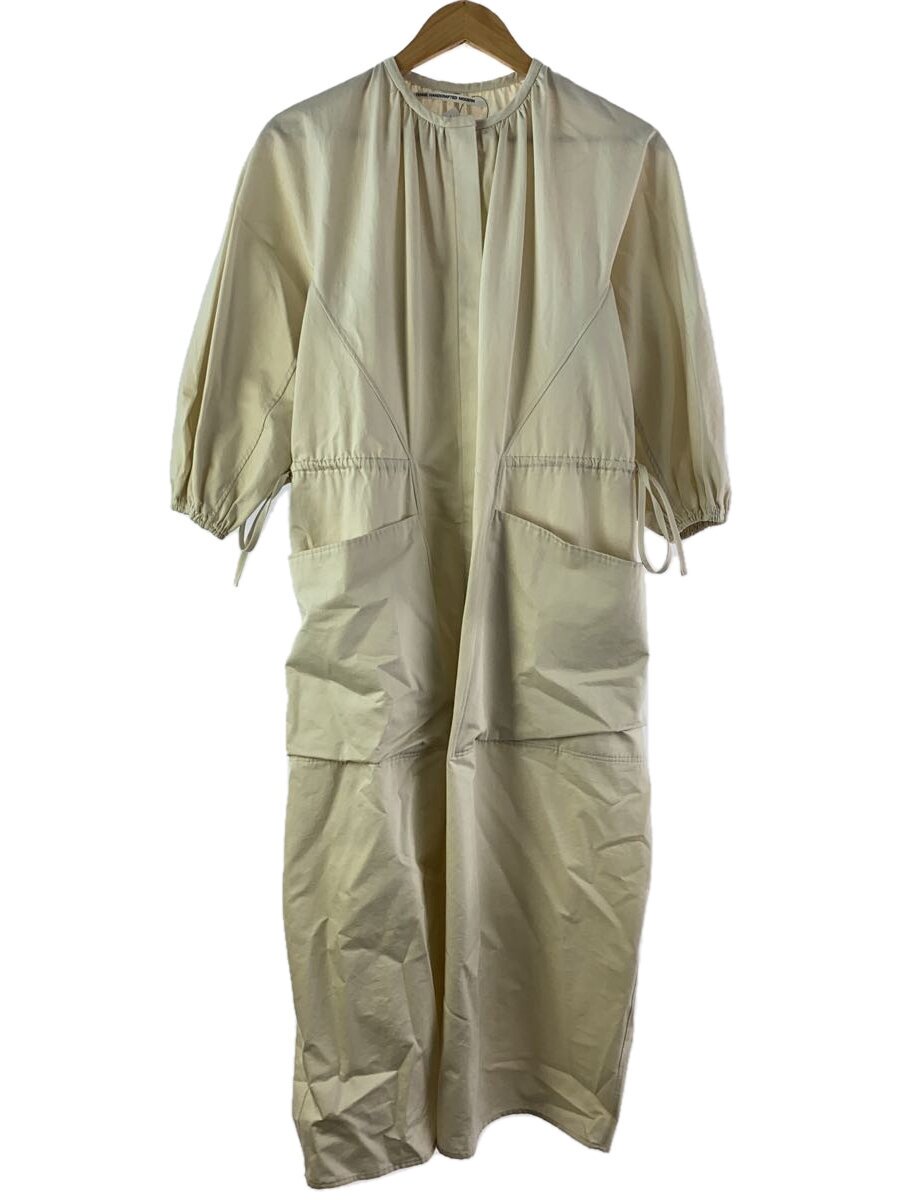 【中古】TENNE HANDCRAFTED MODERN◆長袖衣装/FREE/綿織物/CRM/コットンサテンボリュームスリーブワンピース//【レディース御召しもの】