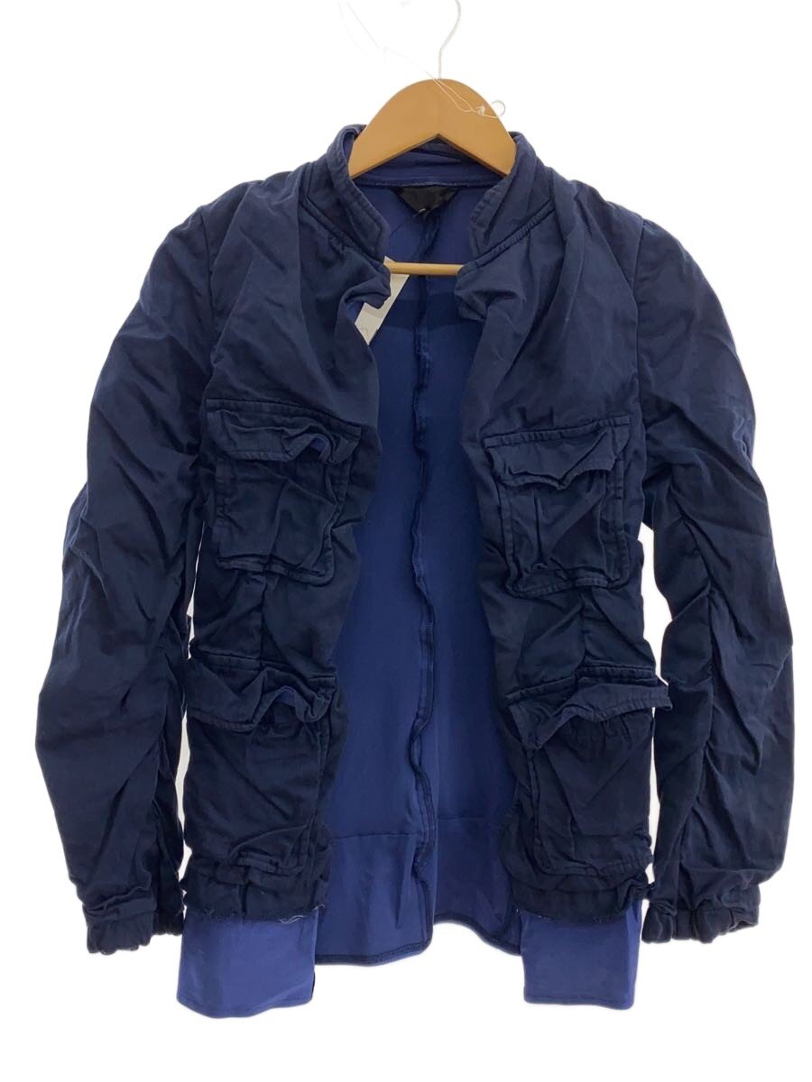 【中古】COMME des GARCONS◆AD1999/90S/リングキーレスボタンジャケット/M/ポリエステル/NVY/GJ-10005M【レディースお召しもの】