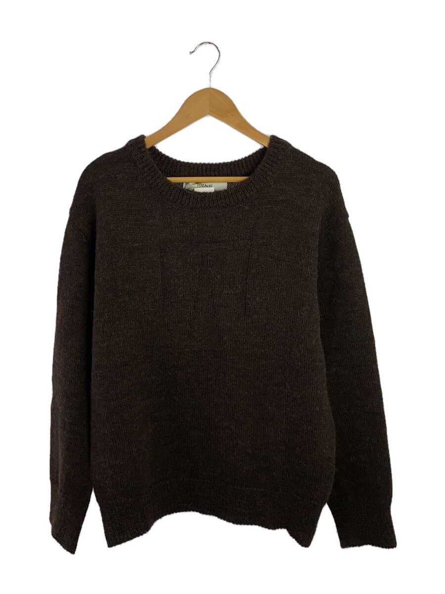 【中古】TOZAOU◆編み物・プルオーバー(朦々たる)/M/羊毛/BRW/TOZ-24AW-KNPO01【メンズウェア】