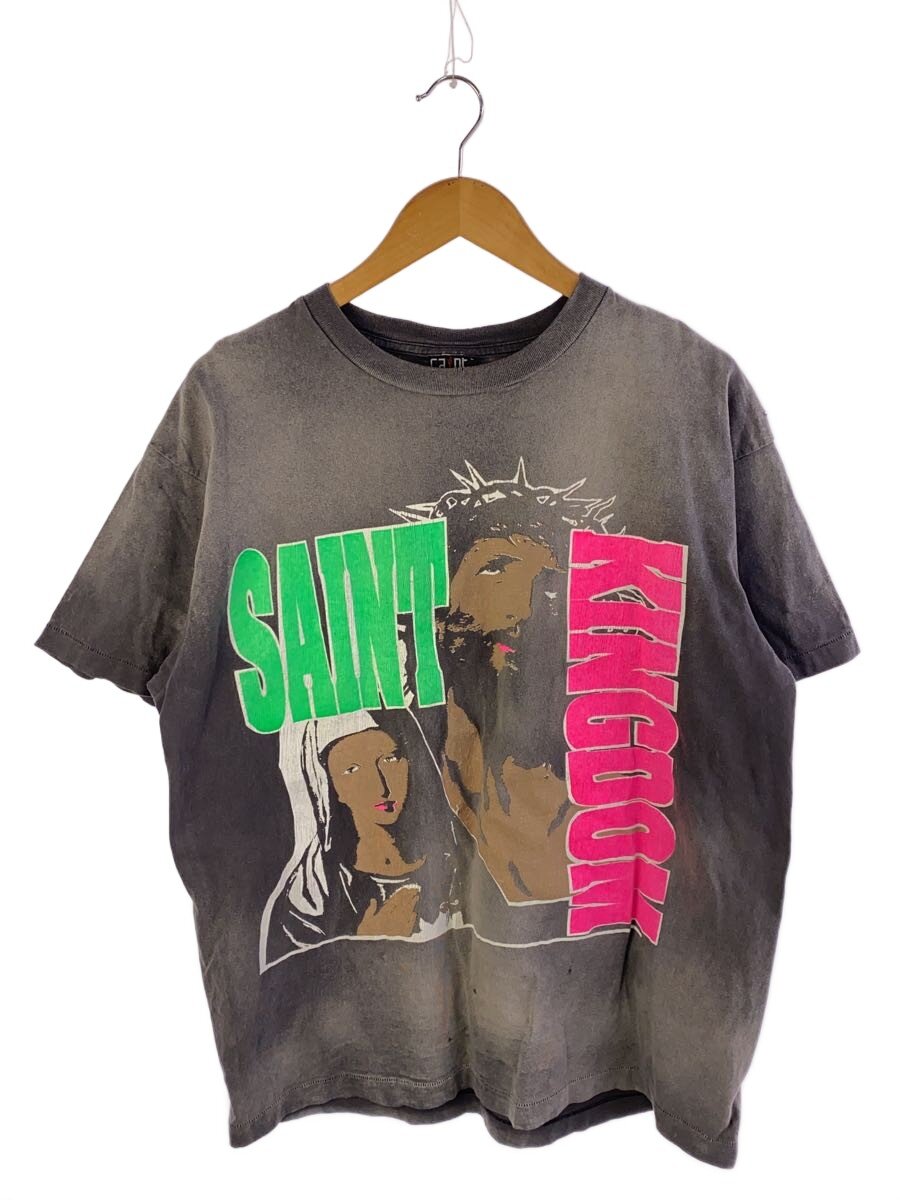 【中古】SAINT MICHAEL◆ティーシャツ/L/綿織物/GRY/SM-YS8-0000-C45【メンズウェア】