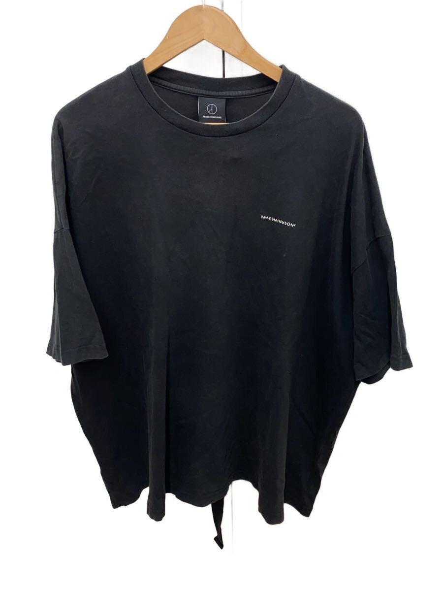 【中古】PEACEMINUSONE◆PMO-COTTON T-SHIRT/ヤケ・毛羽立ち有/--/コットン/BLK//【メンズウェア】｜2ｎｄ STREET 店