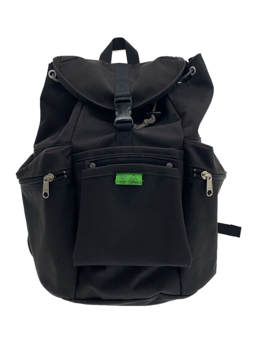 【中古】PORTER◆背嚢/ポリエステル/BLK【御徒面子】