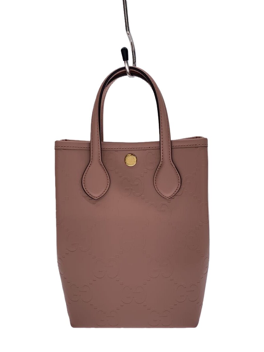 【中古】GUCCI◆ショルダーバッグ/なめし革/PNK/790133/グッチ//【御徒面子】