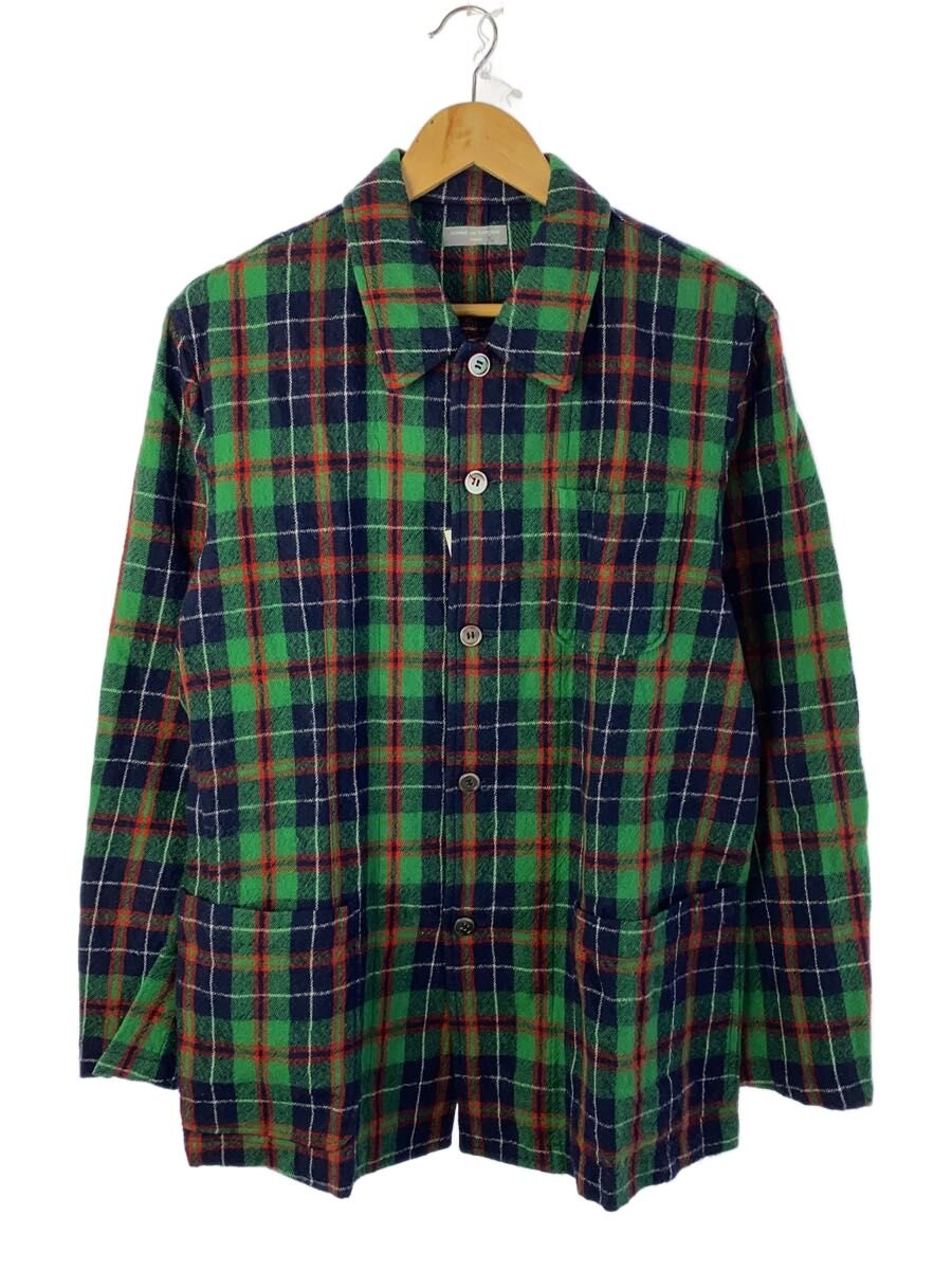 【中古】COMME des GARCONS HOMME◆00s/AD2000/21SS/3つポケ カバーオール/ウール/GRN/チェック/HB-070080【メンズウェア】|2nd STREET 店