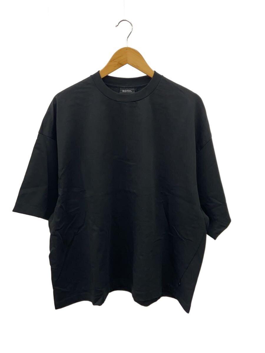 【中古】ROTOL◆TWIST SHORT SLEEVE TEE/プルオーバー/3/綿織物/BLK【メンズウェア】