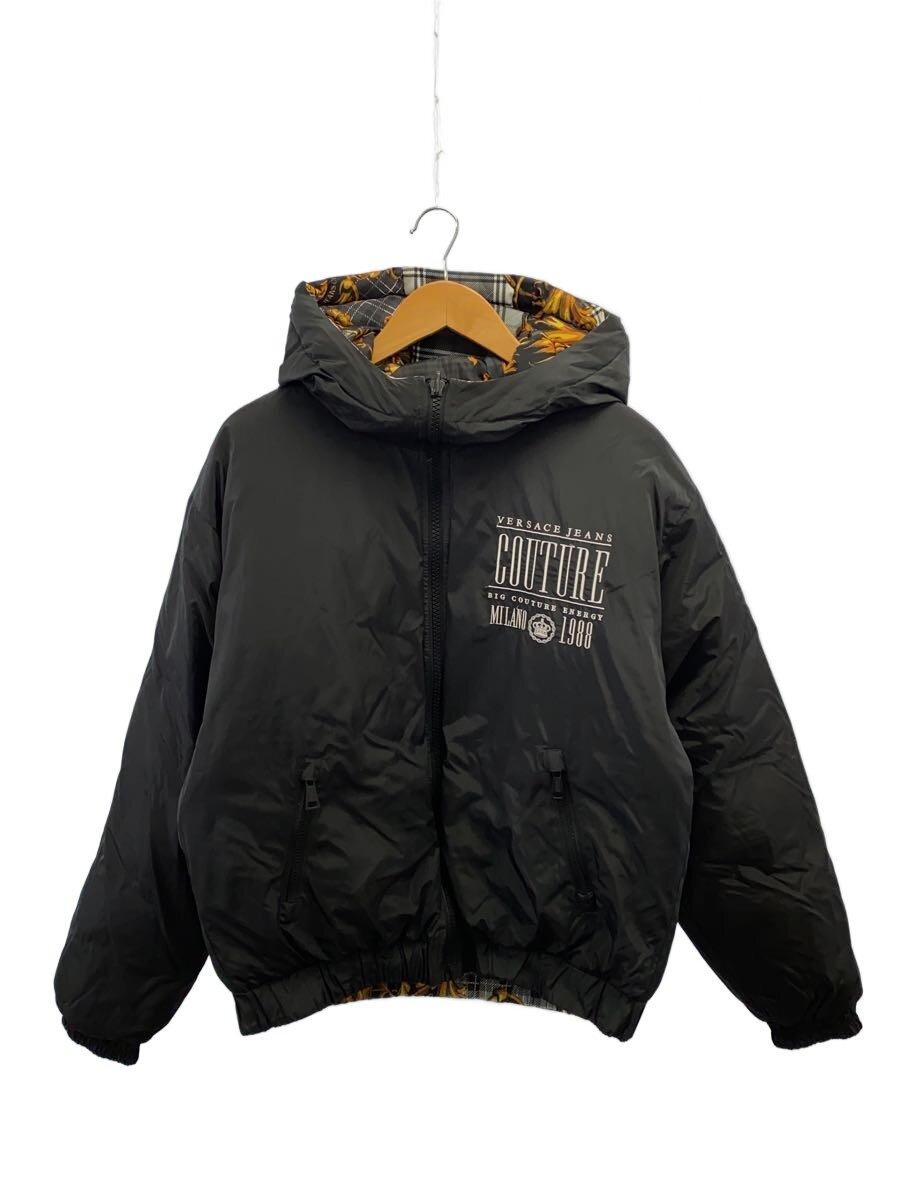 【中古】VERSACE JEANS COUTURE◆落ちこむ上衣/XS/ポリエステル/BLK/71GAA422【メンズウェア】