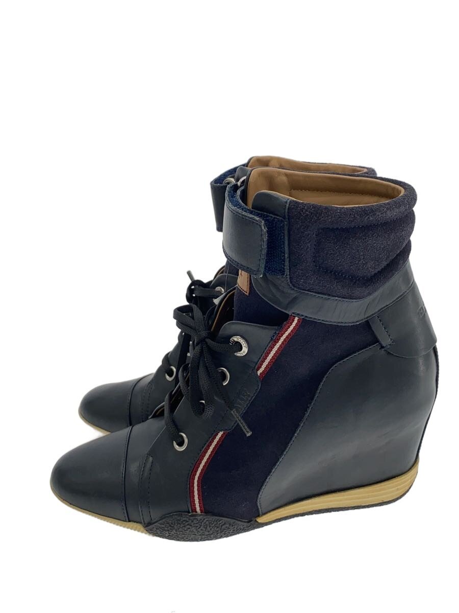【中古】BALLY◆遊撃手ブーツ/US6/BLK/なめし革//【シューズ】