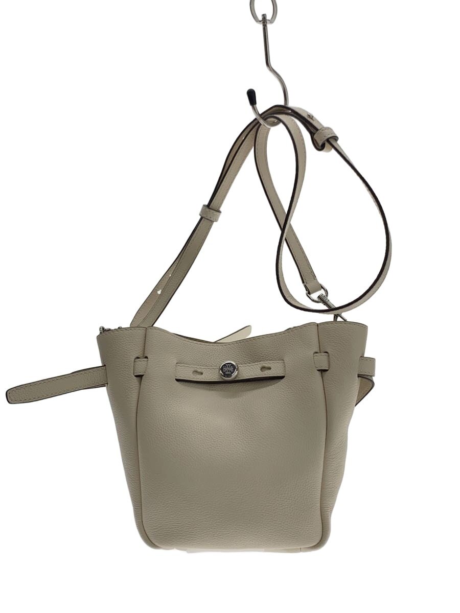 【中古】TORY BURCH◆ショルダーバッグ/なめし革/皮膚軟化剤皮膚軟化剤/無地【御徒面子】