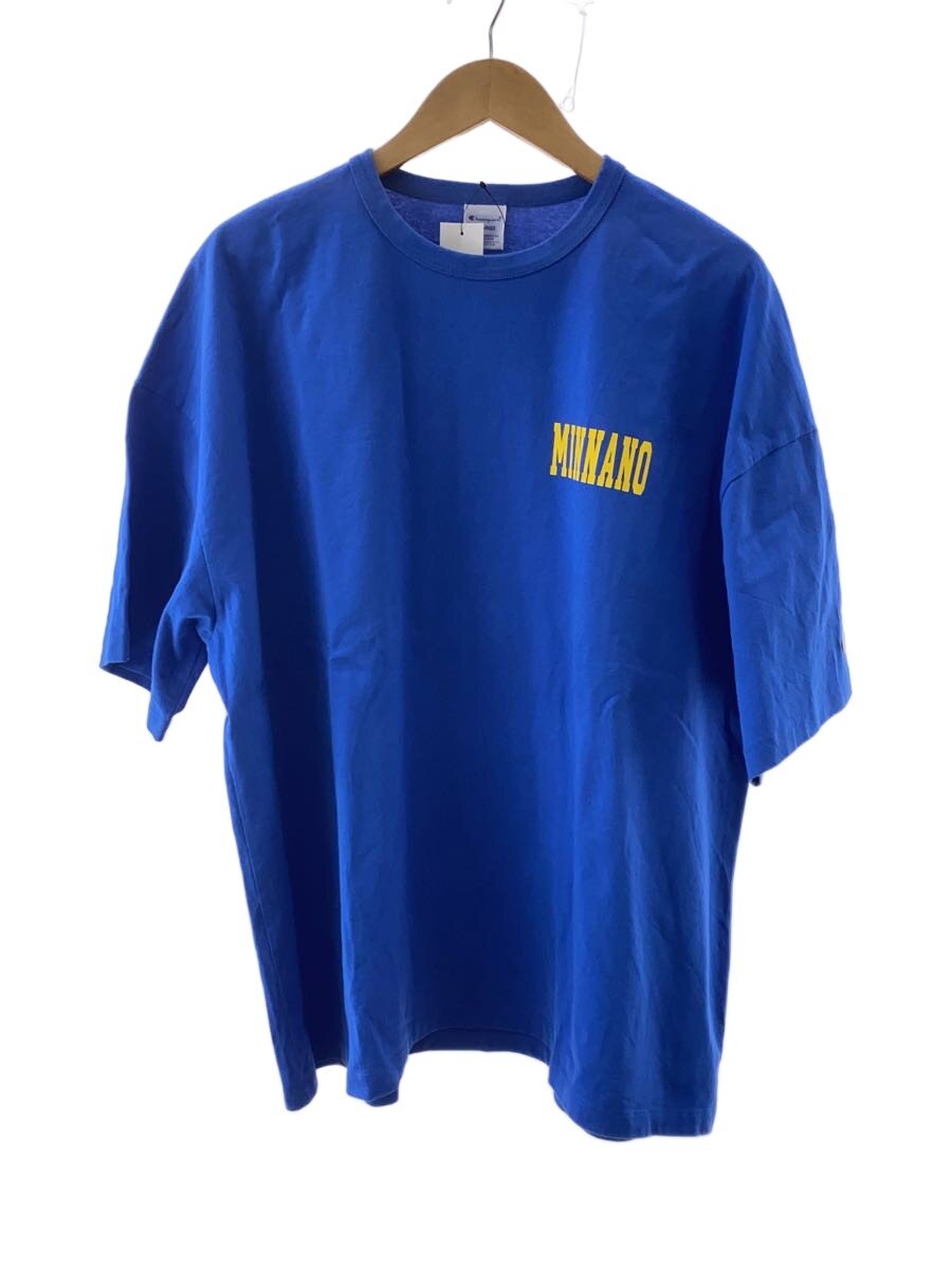【中古】Champion◆×MIN-NANO×BEAMS/やや当て嵌める感有/プルオーバー/XL/綿織物/BLU【メンズウェア】