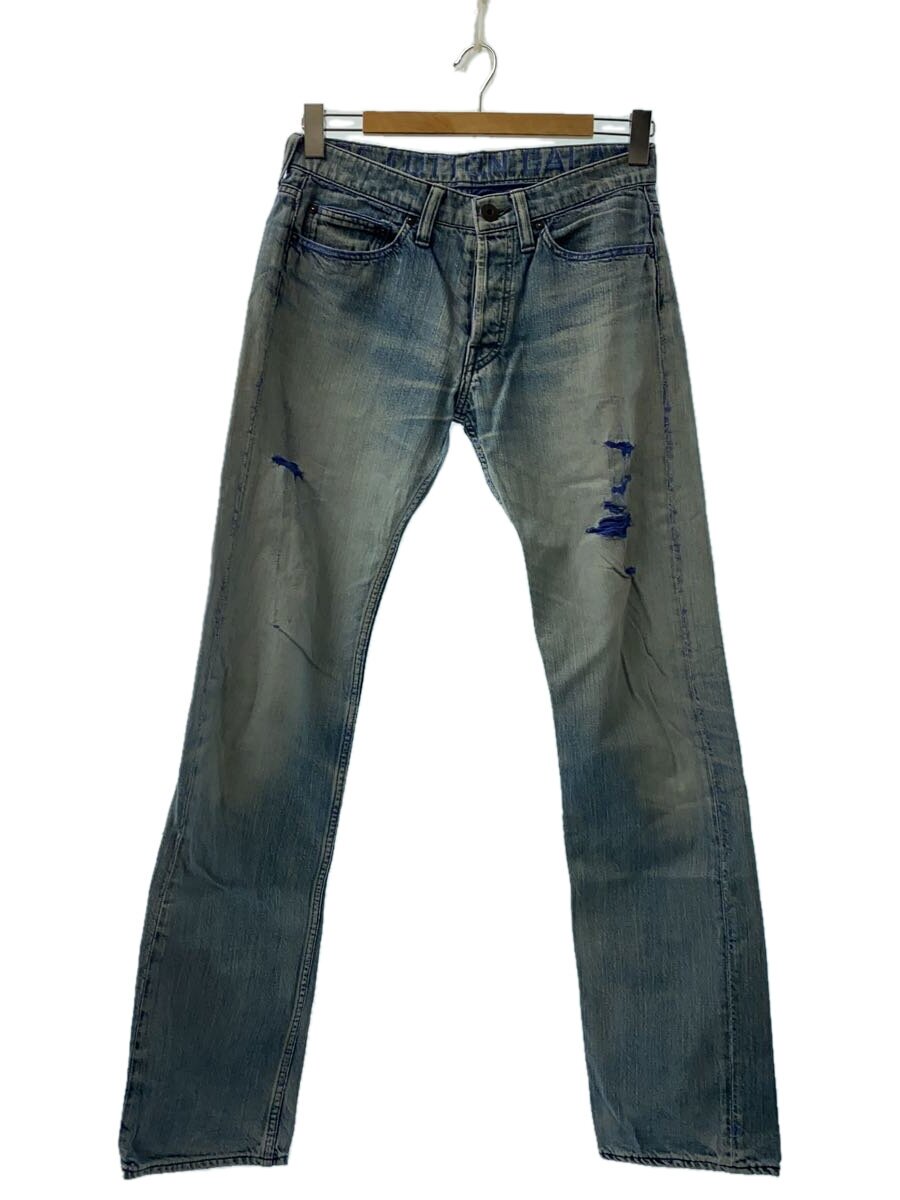 【中古】ISSEY MIYAKE◆下つ方/29/綿織物/BLU/ME03FF163【メンズウェア】