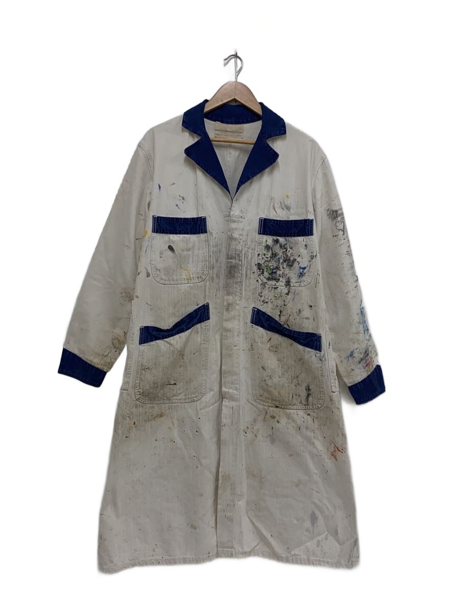 【中古】UNIVERSAL OVERALL◆販売店厚地の外套/--/綿織物/WHT//【メンズウェア】