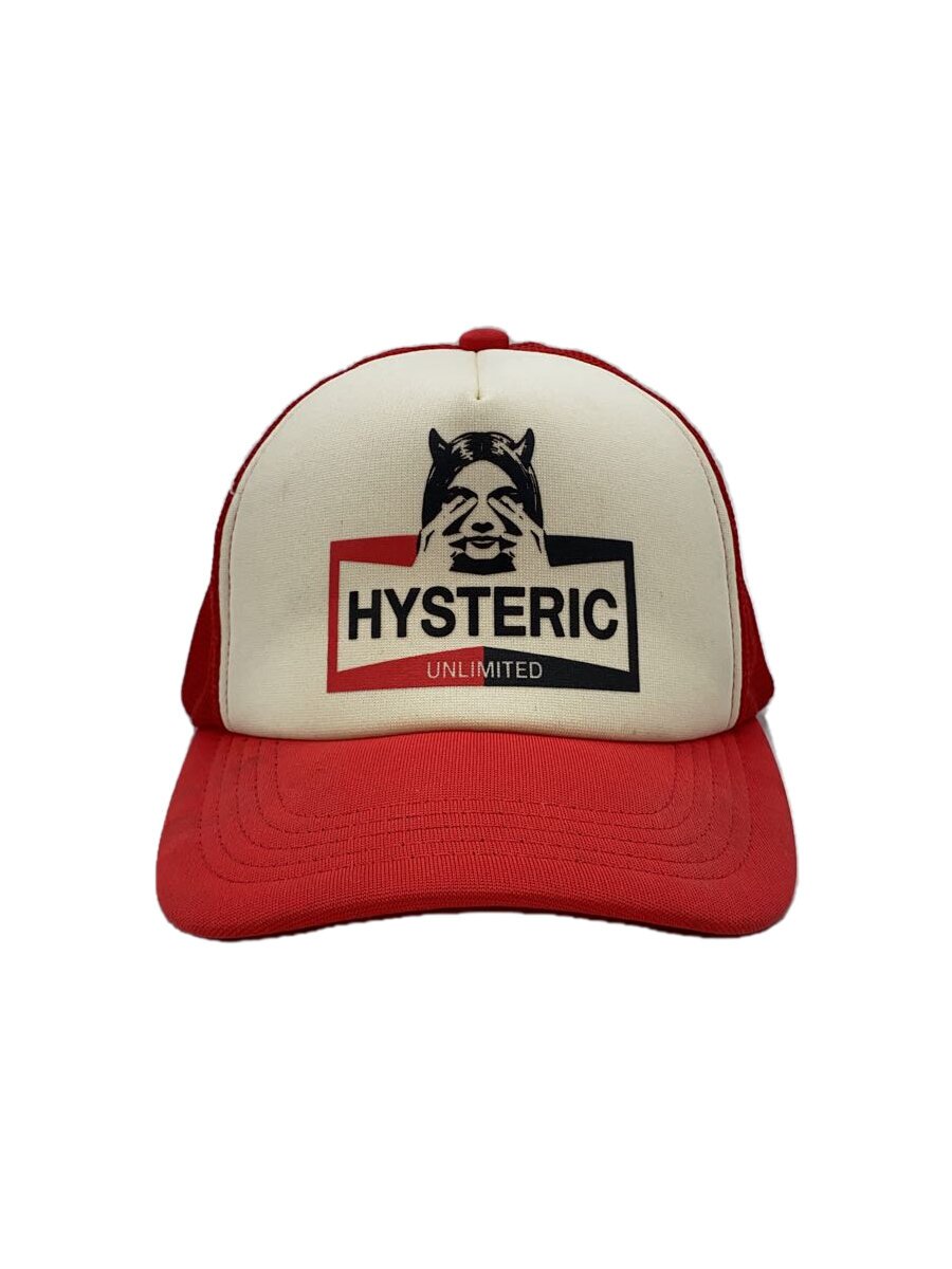 【中古】HYSTERIC GLAMOUR◆旗がしら/FREE/ポリエステル/RED/メンズ【服飾雑貨他】
