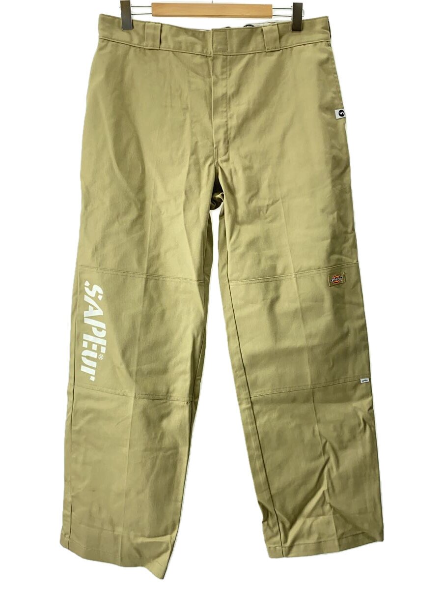 【中古】DICKIES◆下つ方/L/ポリエステル/KHK/無地/EWPT-001【メンズウェア】
