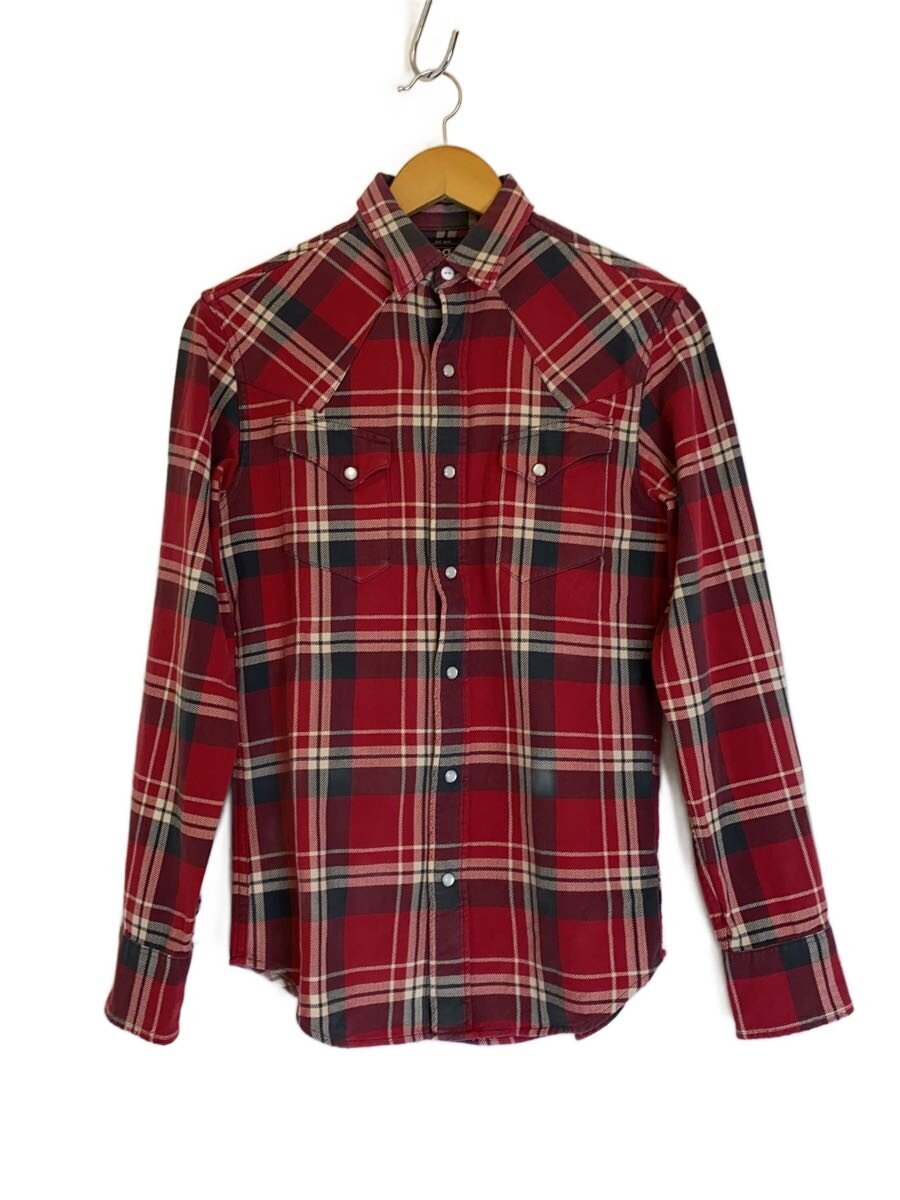 【中古】RRL◆長袖プルオーバー/XS/綿織物/RED/読み合わせる【メンズウェア】