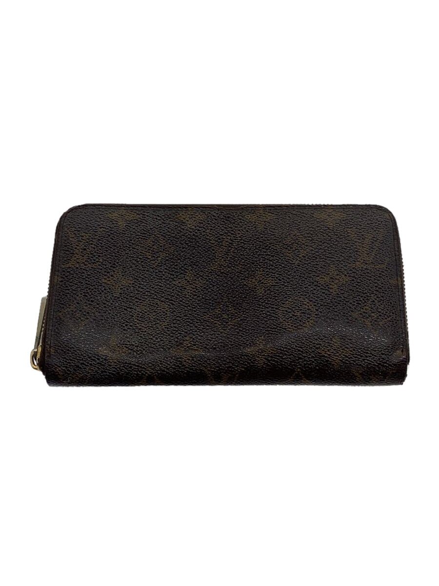 【中古】LOUIS VUITTON◆1)ジッピー・ウォレット_モノグラム・帆布_BRW/PVC/BRW/総柄/メンズ【服飾雑貨他】
