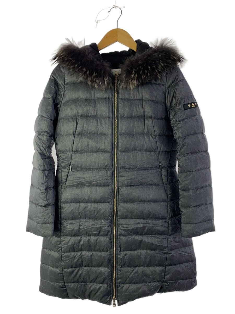【中古】TATRAS◆ロングダウンジャケット/3/ナイロン/BLK/LTA18A4635【レディースお召しもの】