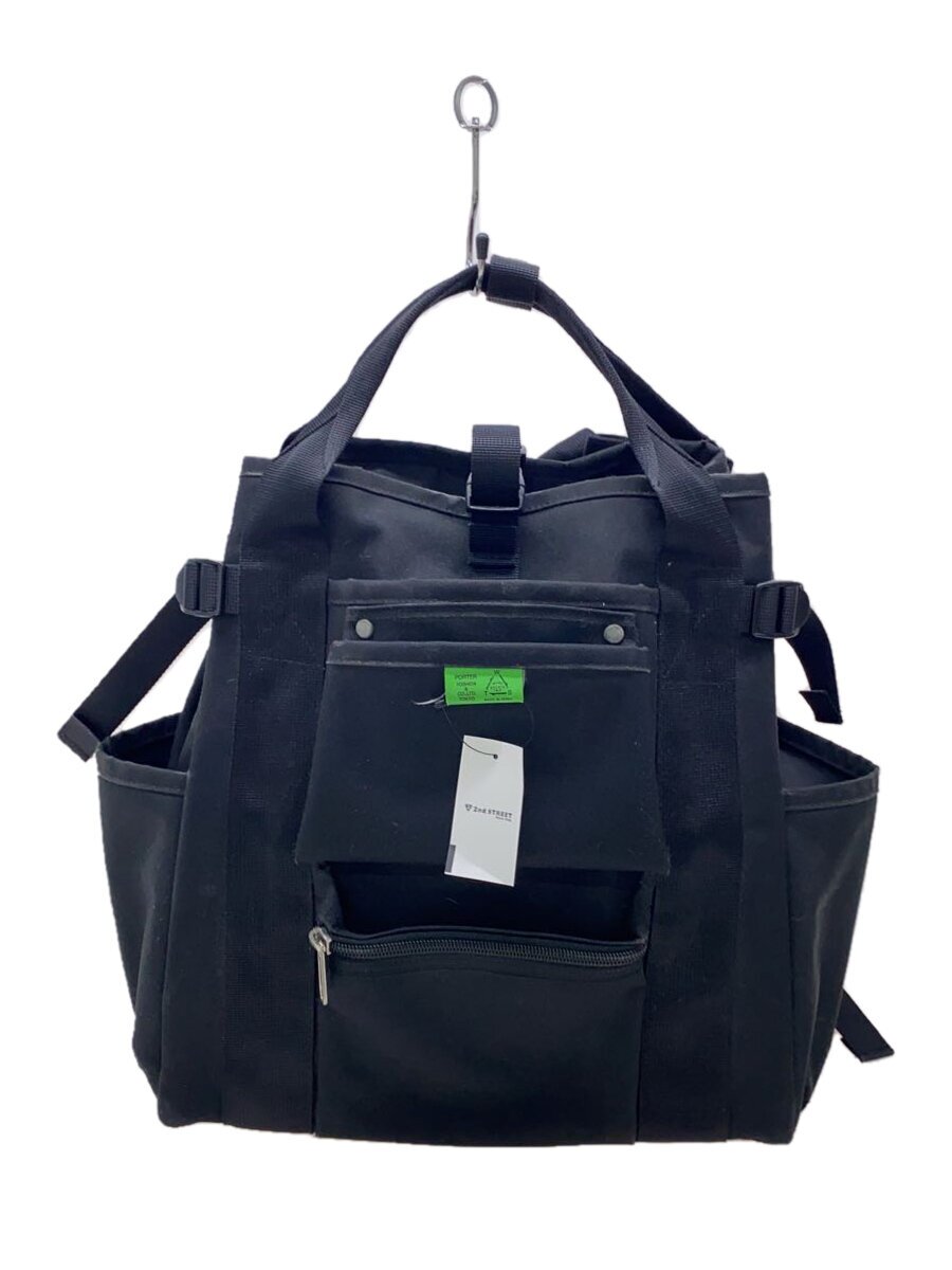 【中古】PORTER◆2way背嚢/ポリエステル/BLK/782-08699【御徒面子】