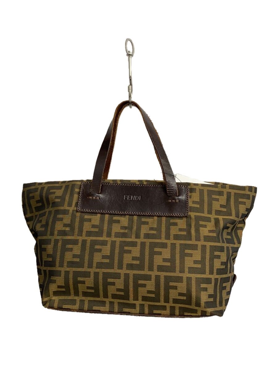 【中古】FENDI◆トートバッグ/--/BRW/総柄//【御徒面子】