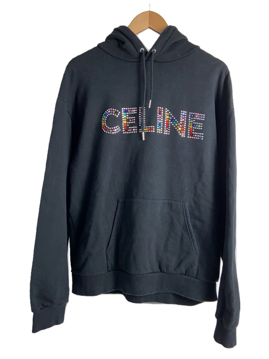 【中古】CELINE◆パーカー/XXL/2Y87B670Q/23SS/Cotton Fleece Hoodie with Rhineston【メンズウェア】