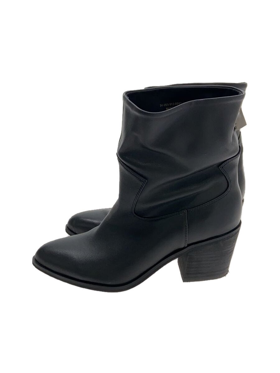 【中古】SLOBE IENA(IENA SLOBE)◆24AW/ウエスタンブーツ/遊撃手ブーツ/24.5糎/BLK/なめし革/24093913004330【シューズ】