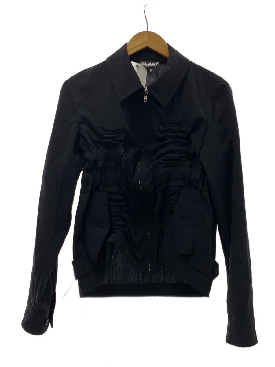 【中古】BLACK COMME des GARCONS◆上衣/S/羊毛/BLK/1L-J020【メンズウェア】