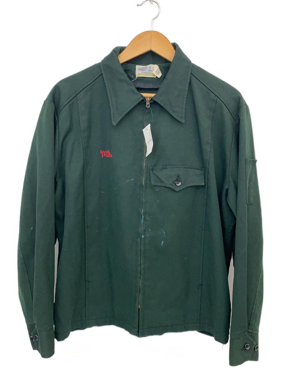 【中古】70s/USA製/Riverside/レーヨンギャバ/ワークジャケット/M/ポリエステル/GRN/無地【メンズウェア】|2nd STREET 店