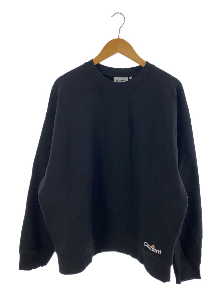 【中古】Carhartt◆LABEL SCRIPT SWEAT/流汗/XL/綿織物/BLK/I034429//【メンズウェア】
