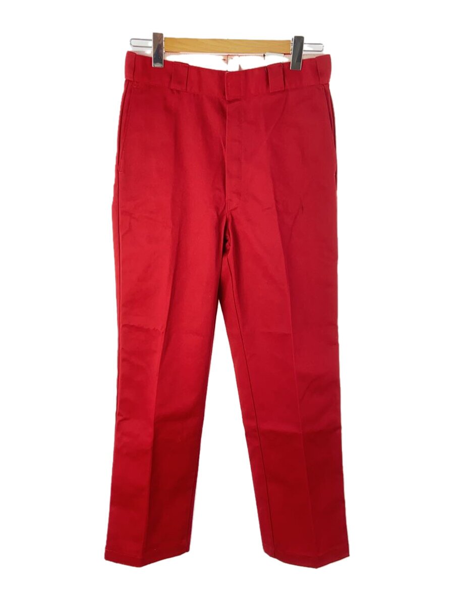 【中古】DICKIES◆下つ方/ポリエステル/赤いこと/USA製/90s//【メンズウェア】