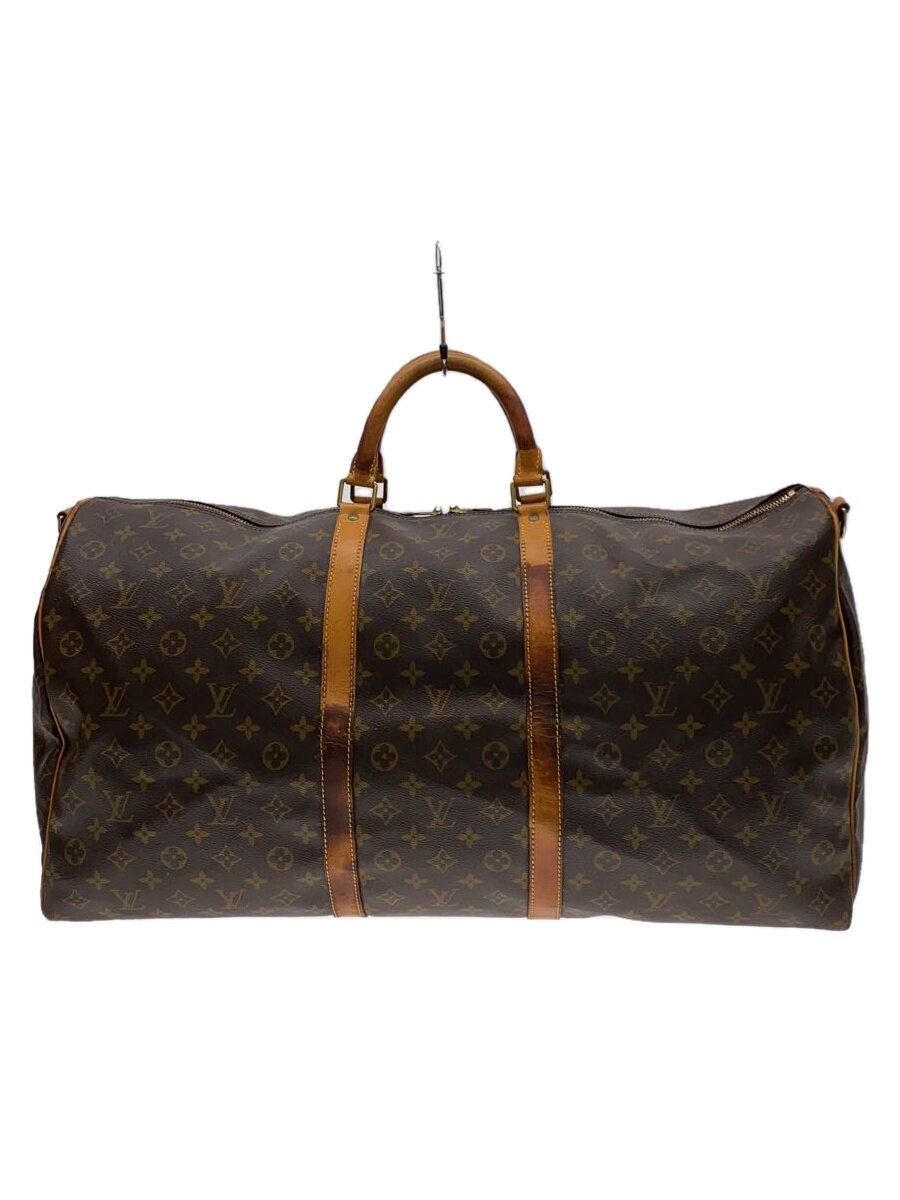 【中古】LOUIS VUITTON◆キーポル・バンドリエール60_モノグラム・帆布_BRW/PVC/BRW【御徒面子】