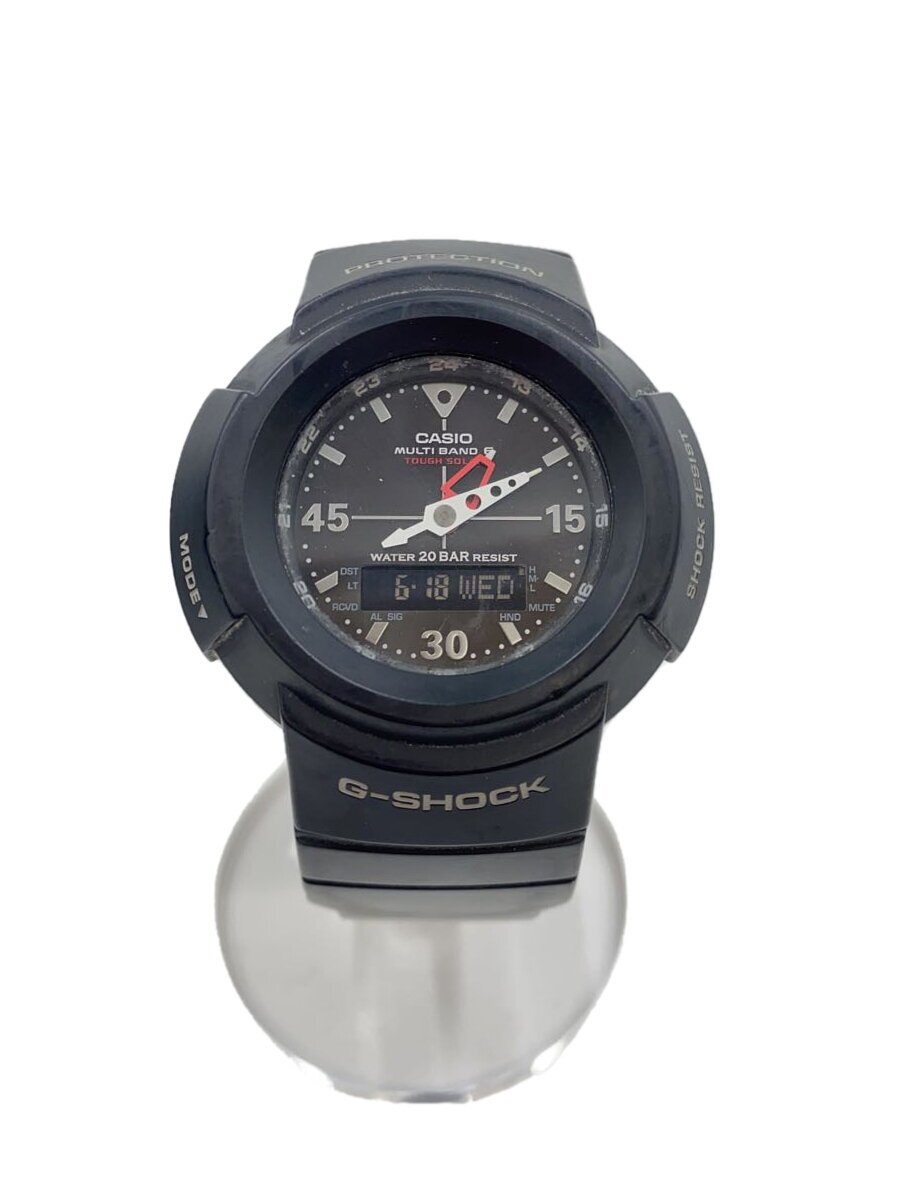 【中古】CASIO◆ソーラーウオッチ_G-SHOCK/アナログ/--//【服飾雑貨他】