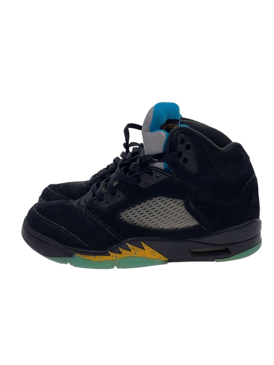 【中古】NIKE◆AIR JORDAN 5_エアジョーダン5/27.5糎/BLK//【シューズ】