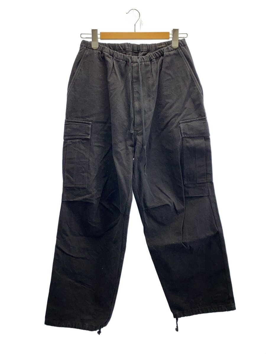 【中古】COMOLI◆25SS/黒いことせん孔機6Pズボン下/ドロストワイドカーゴパンツ/1/黒/当て嵌める感/B01-03014【メンズウェア】