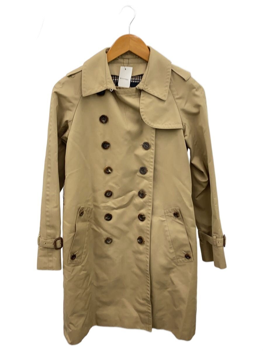 【中古】Aquascutum◆トレンチコート/4/羊毛/BEG/5004450101-83【レディースお召しもの】