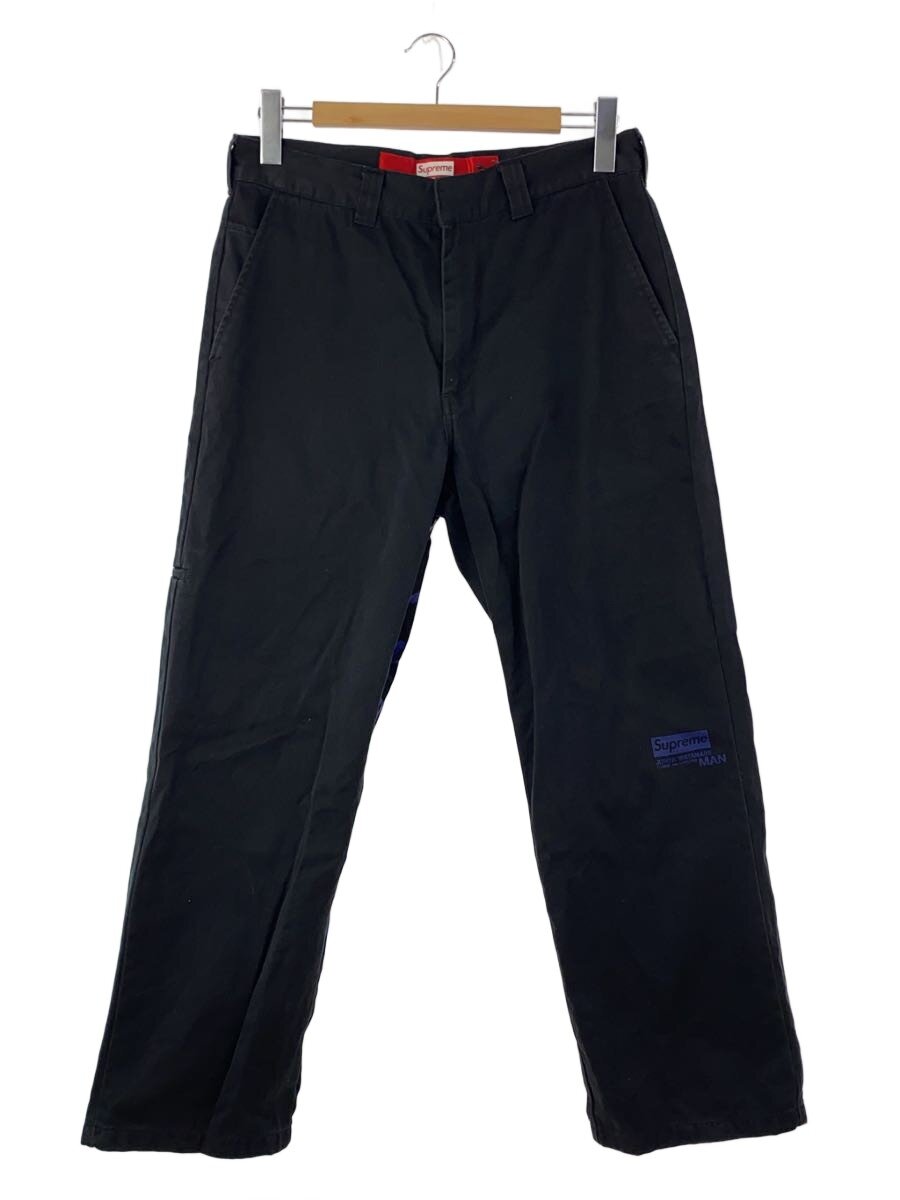 【中古】Supreme◆引っ切り無いズボン下/30/綿織物/BLK/総柄/RN101837【メンズウェア】