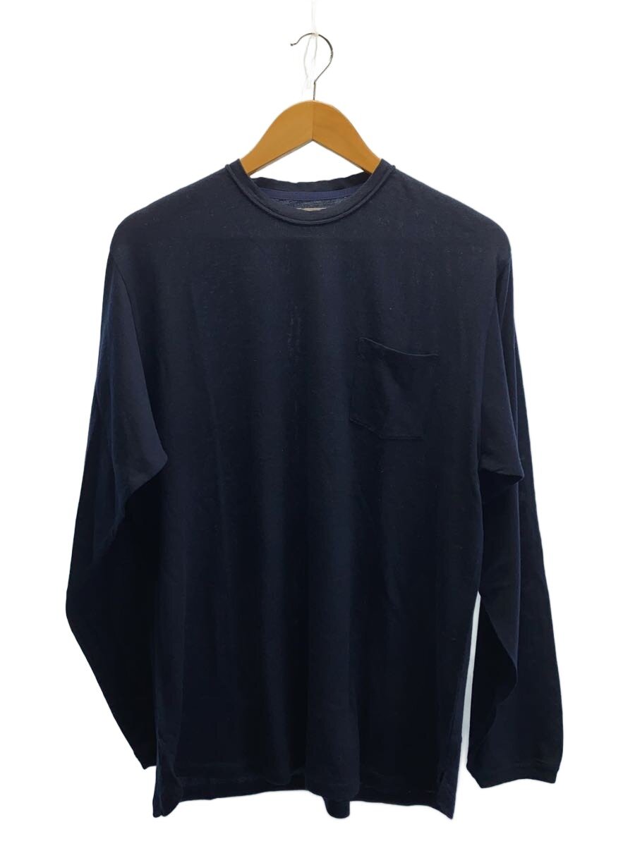 【中古】nonnative◆L/S TEE WOOL JERSEY/ニットソー/長袖プルオーバー/3/羊毛/米国海軍/NN-C4019【メンズウェア】