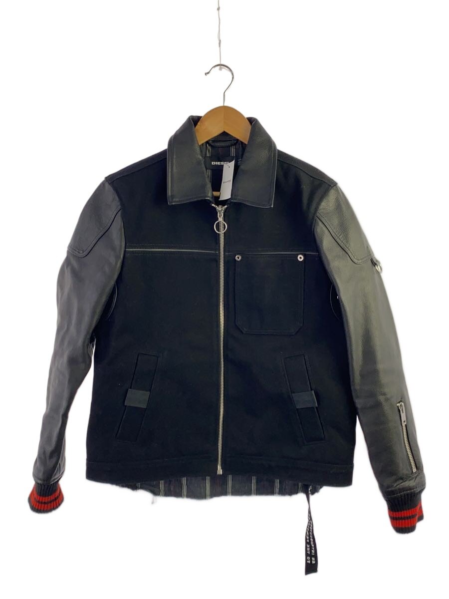 【中古】DIESEL◆レザージャケット・ブルゾン/S/レザー/BLK【メンズウェア】|2nd STREET 店